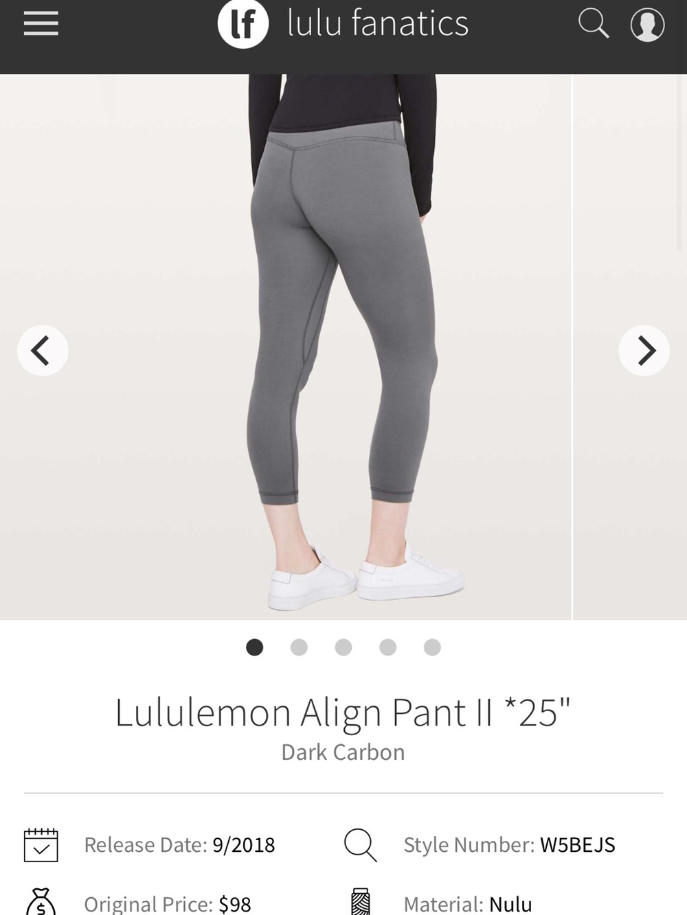lululemon Align Pant II 25" (High Rise Tights, Leggings)